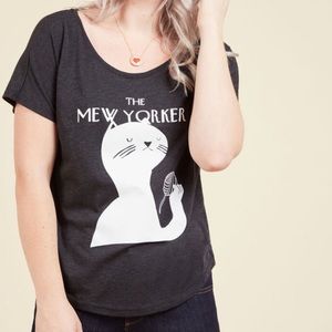 ModCloth “The Mew Yorker” Pedigree Tee